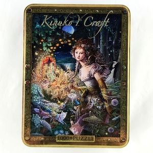 RARE New Sealed Kinuko Y Craft Master Pieces Tin Box Jigsaw Puzzle 1000 Pcs
